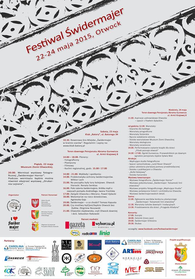 Plakat Festiwal Świdermajer 2015